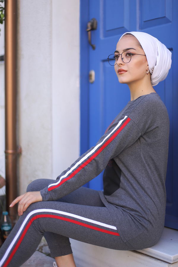 8559 TUNIK PANTOLON Antrasit - 8559 ANTRASİT