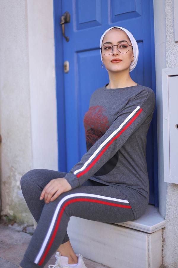 8559 TUNIK PANTOLON Antrasit - 8559 ANTRASİT