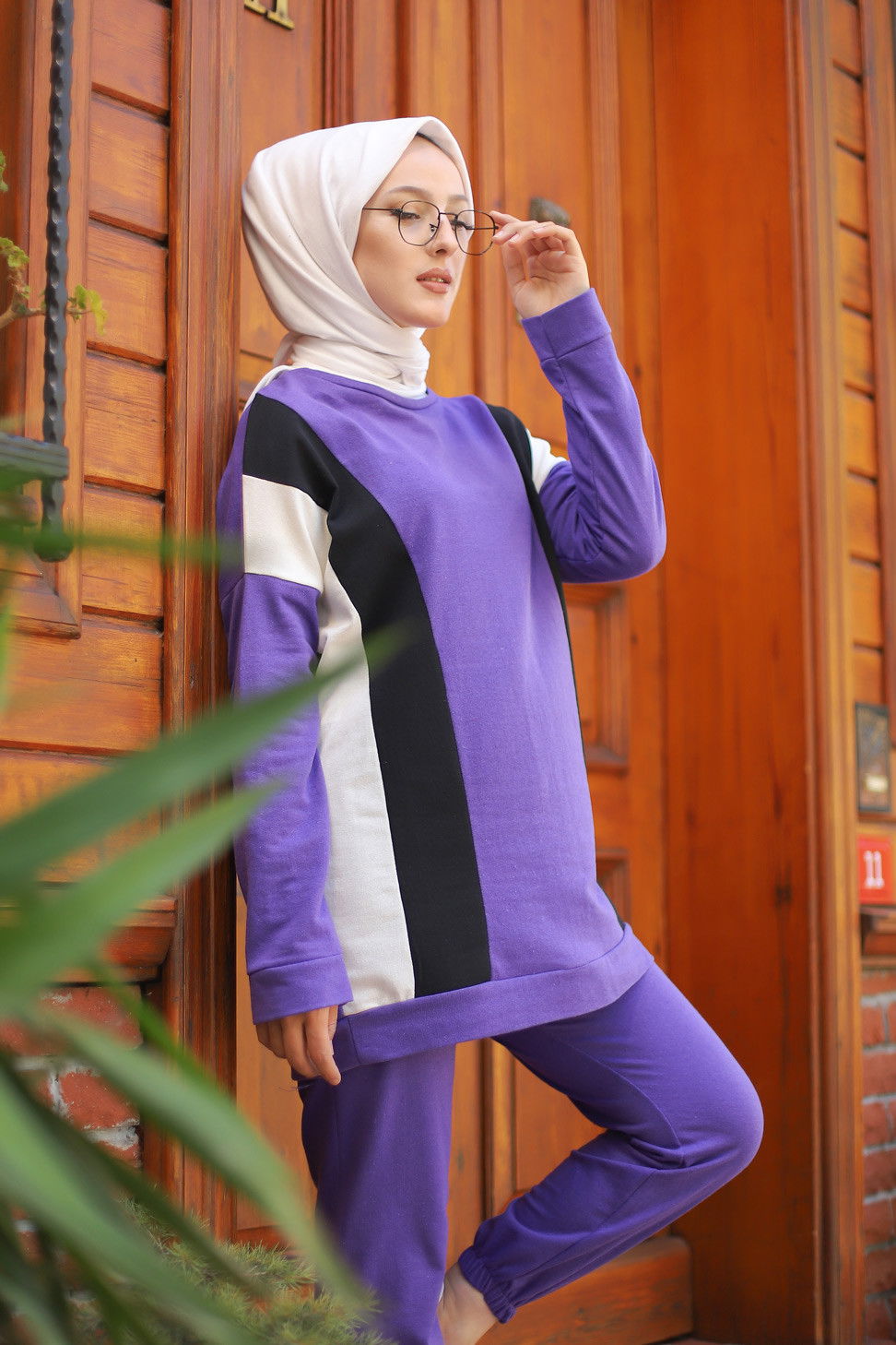 TUNIK PANTOLON Mor - 3097