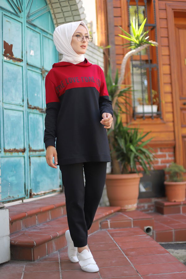 TUNIK PANTOLON Bordo - 8548