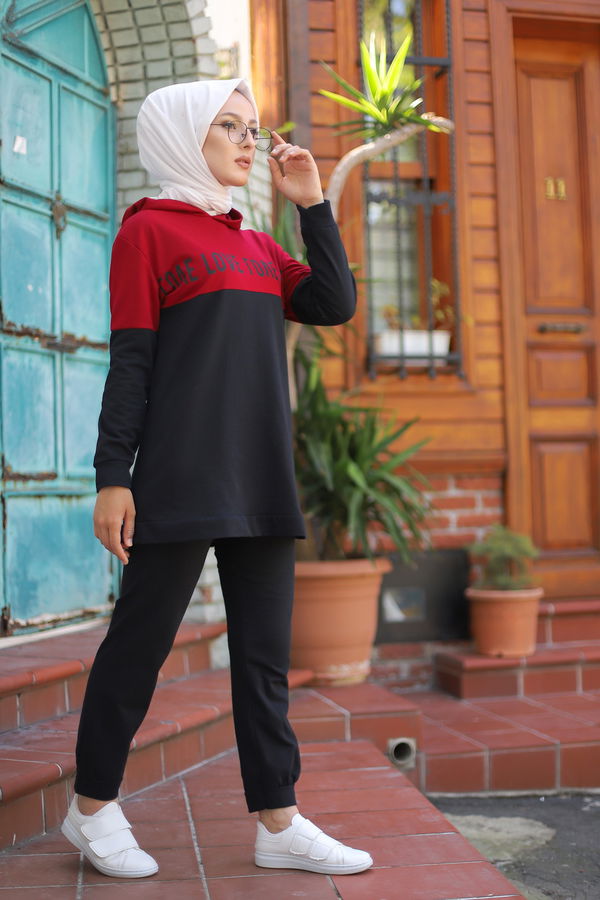 TUNIK PANTOLON Bordo - 8548