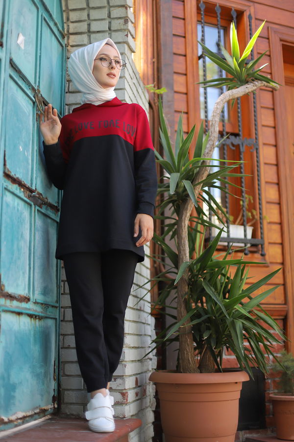 TUNIK PANTOLON Bordo - 8548