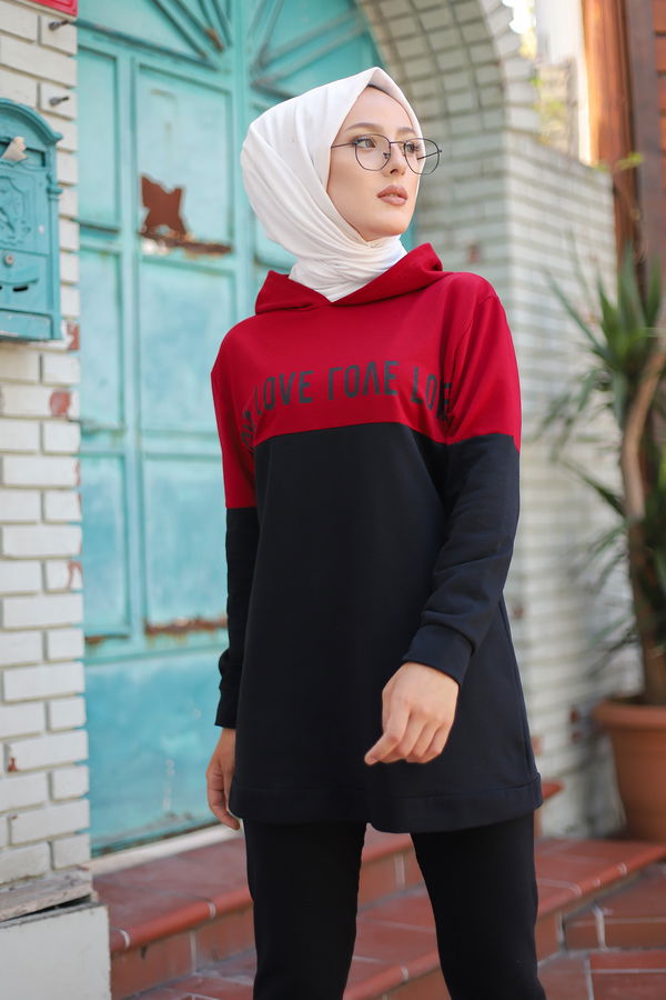 TUNIK PANTOLON Bordo - 8548