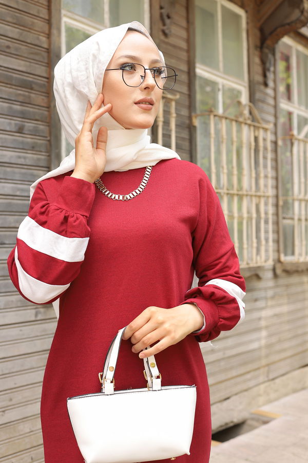 ELBISE Bordo - 4134 BORDO
