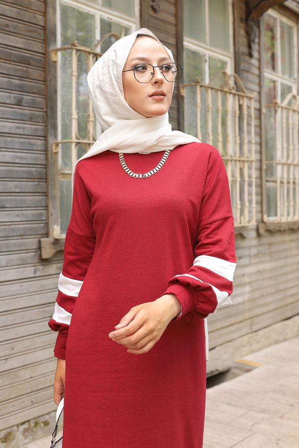 ELBISE Bordo - 4134 BORDO