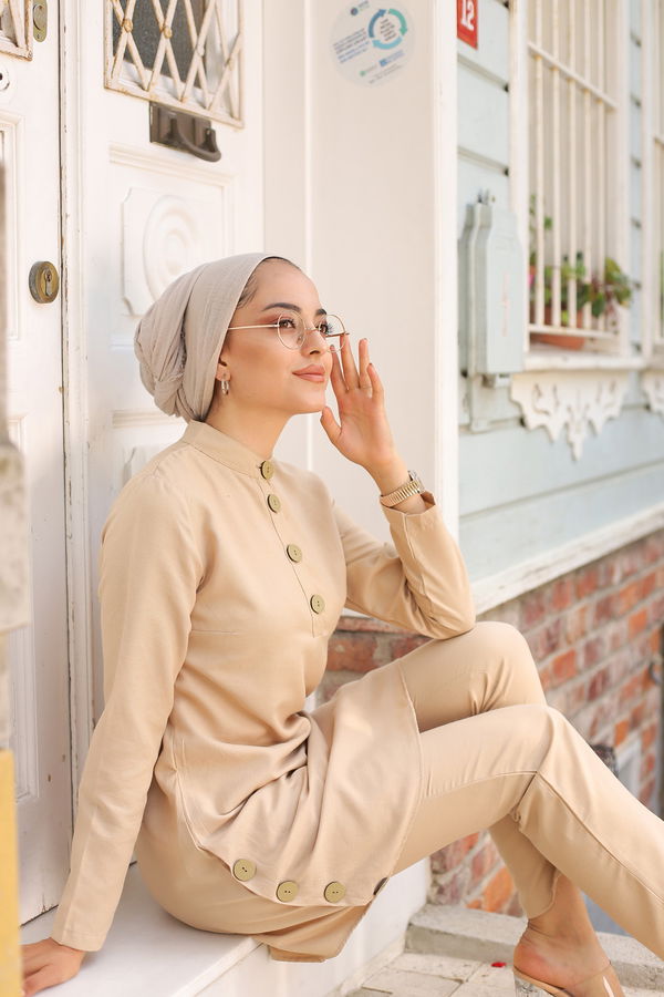 Tunik Pantolon Vizon - 8432