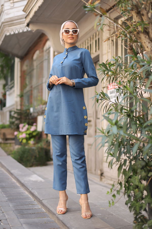 Tunik Pantolon Mavi - 8432