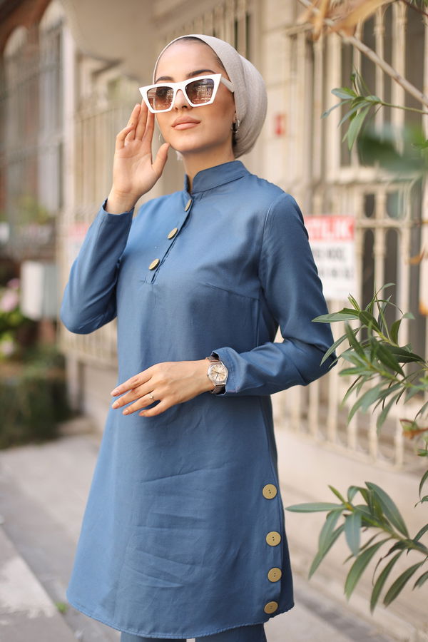 Tunik Pantolon Mavi - 8432