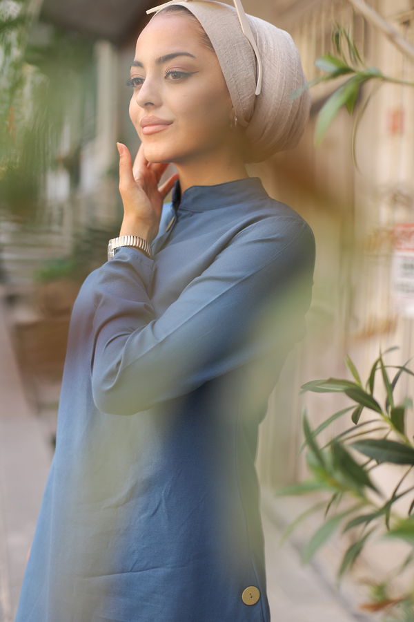 Tunik Pantolon Mavi - 8432