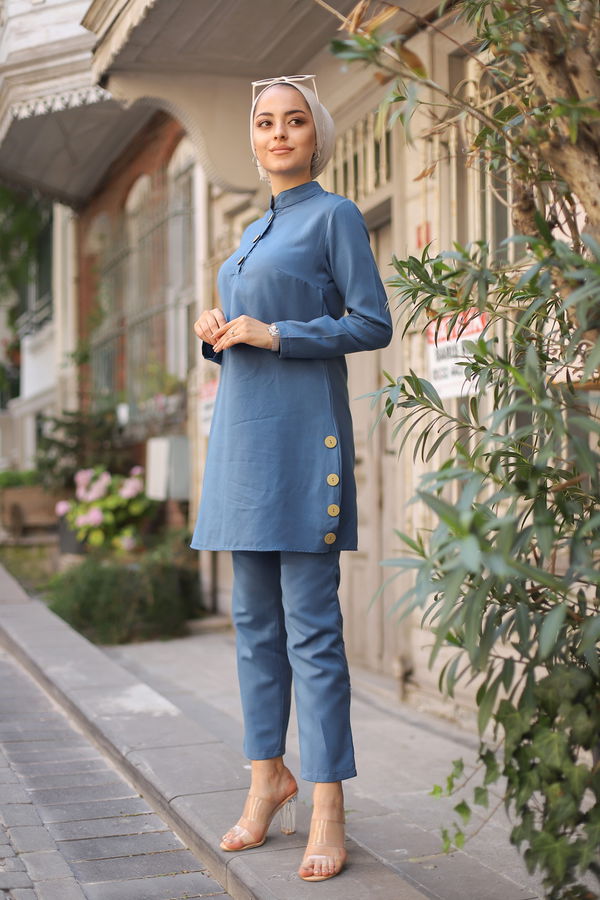 Tunik Pantolon Mavi - 8432