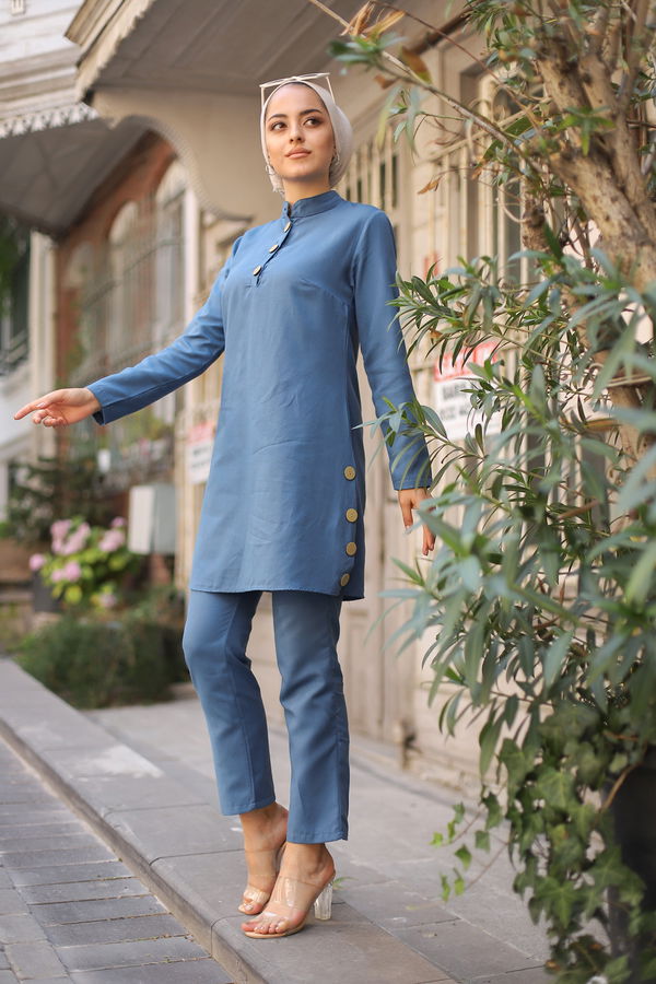 Tunik Pantolon Mavi - 8432