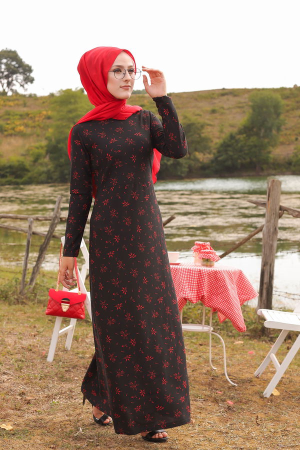 8505 ELBISE Siyah - 8505