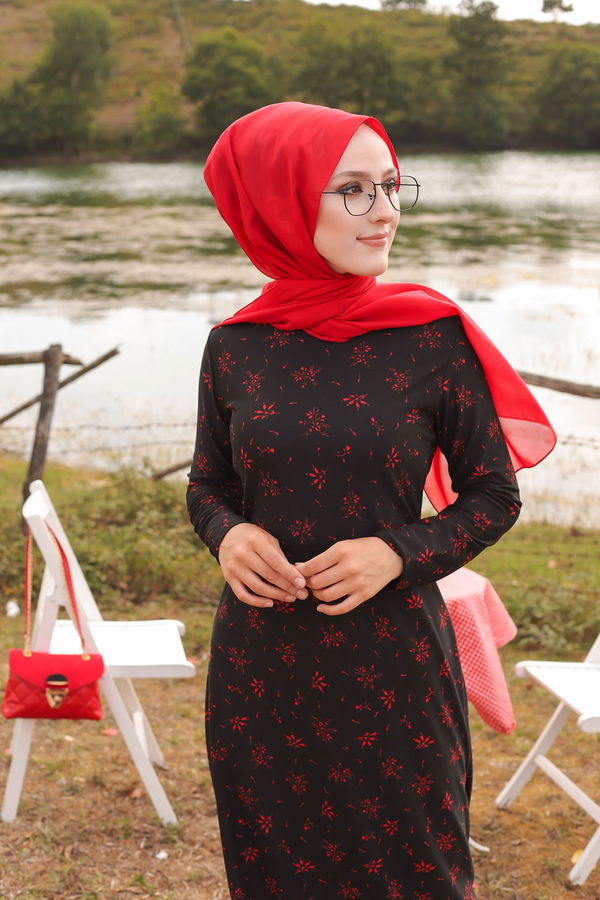 8505 ELBISE Siyah - 8505