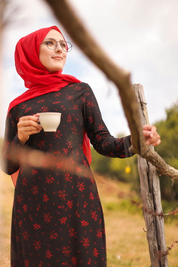 8505 ELBISE Siyah - 8505