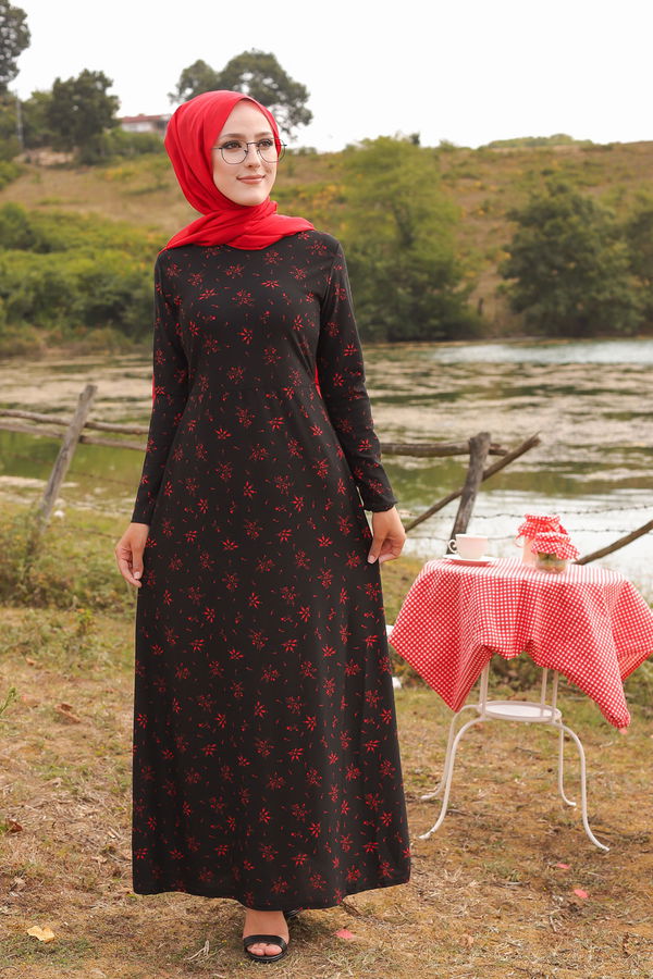 8505 ELBISE Siyah - 8505