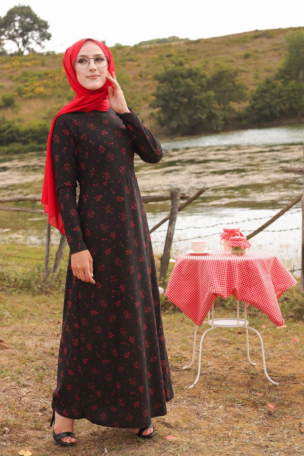 8505 ELBISE Siyah - 8505
