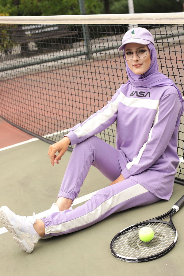 TUNIK PANTOLON Lila - 8412 LİLA