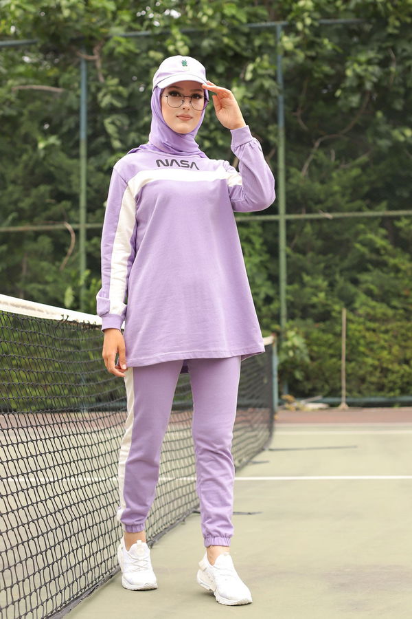 TUNIK PANTOLON Lila - 8412 LİLA