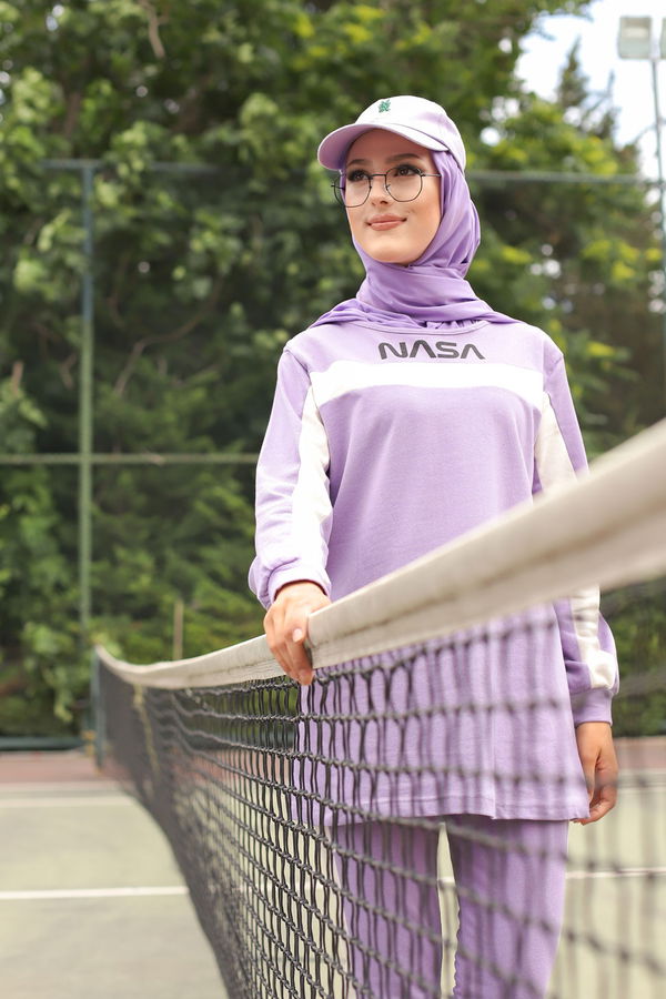 TUNIK PANTOLON Lila - 8412 LİLA