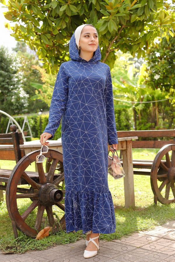 8556 ELBISE Lacivert - 8556 LACİVERT