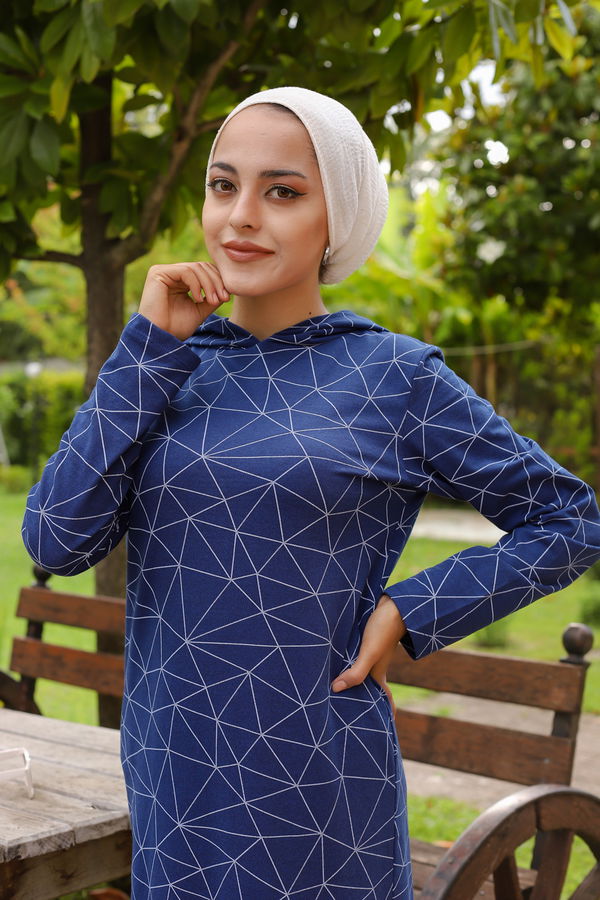 8556 ELBISE Lacivert - 8556 LACİVERT