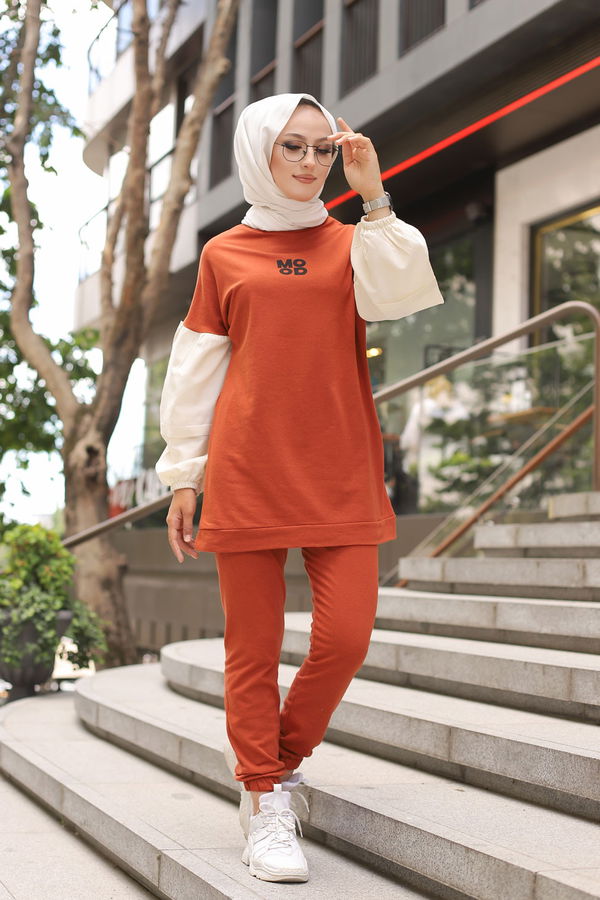 TUNIK PANTOLON Kiremit - 3087 KİREMİT