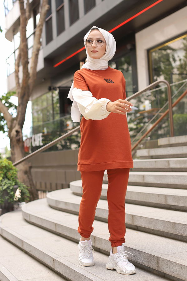 TUNIK PANTOLON Kiremit - 3087 KİREMİT