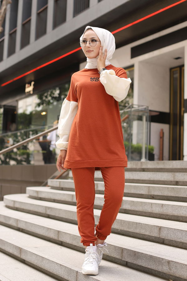 TUNIK PANTOLON Kiremit - 3087 KİREMİT