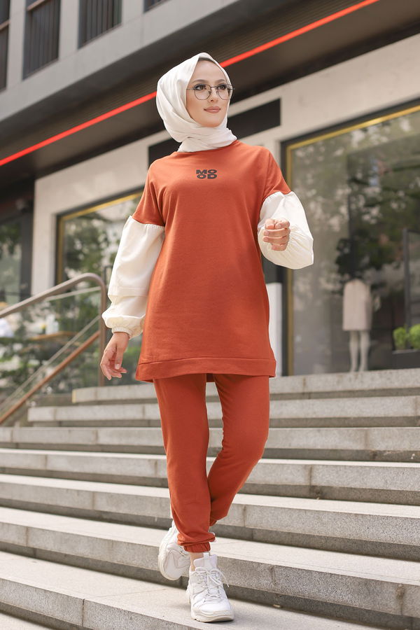 TUNIK PANTOLON Kiremit - 3087 KİREMİT