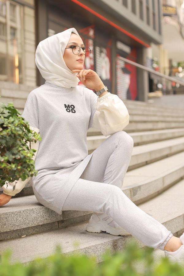TUNIK PANTOLON Gri - 3087 GRİ