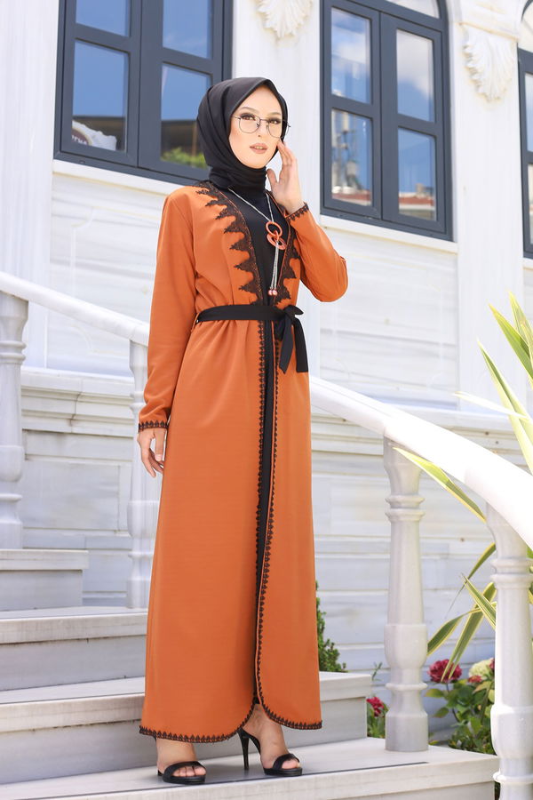 9024 ELBISE-HIRKA-KEMER-KOLYE Taba - 9024 TABA