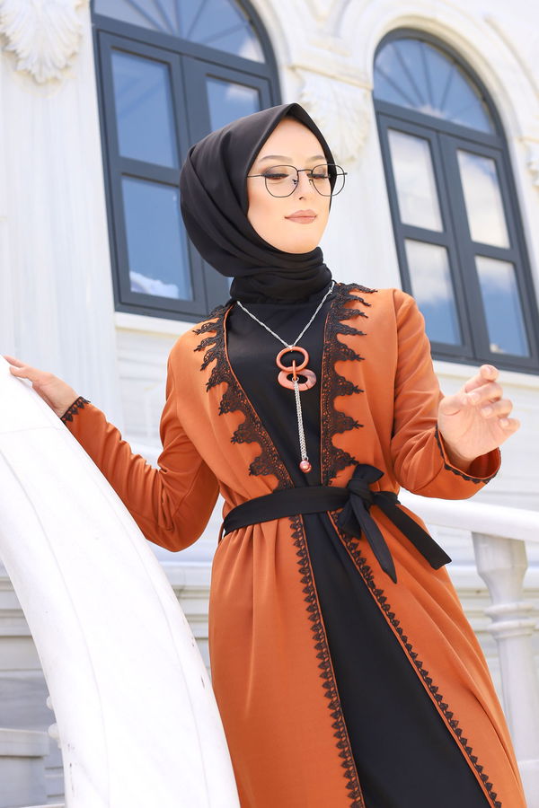 9024 ELBISE-HIRKA-KEMER-KOLYE Taba - 9024 TABA