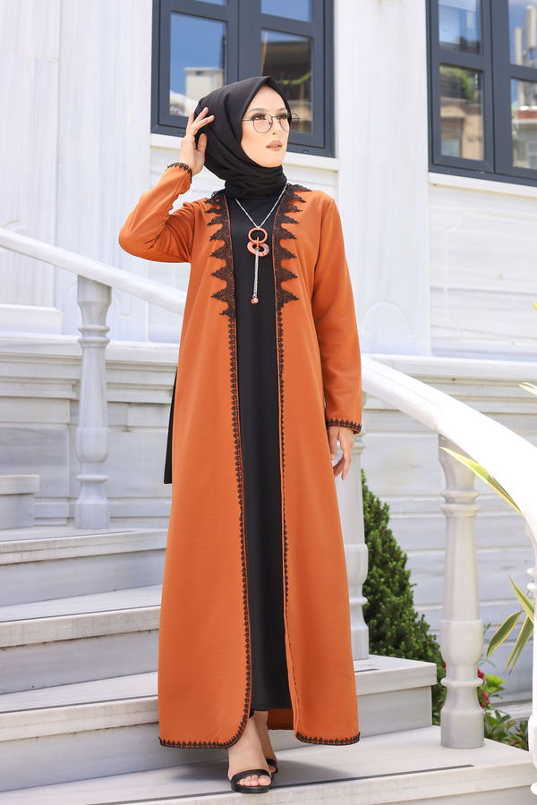 9024 ELBISE-HIRKA-KEMER-KOLYE Taba - 9024 TABA
