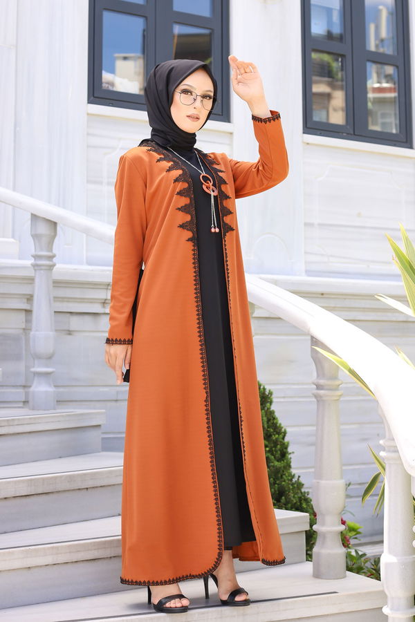 9024 ELBISE-HIRKA-KEMER-KOLYE Taba - 9024 TABA