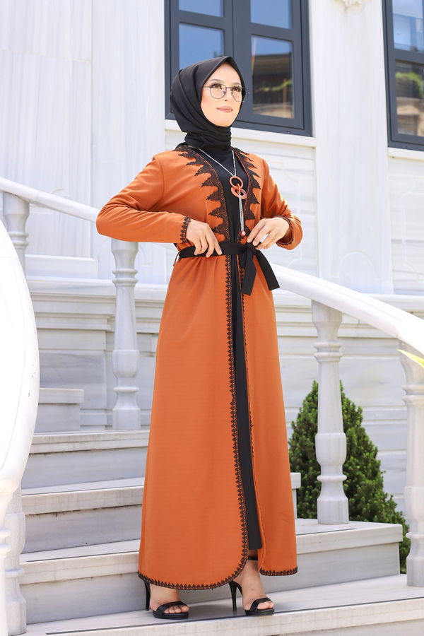 9024 ELBISE-HIRKA-KEMER-KOLYE Taba - 9024 TABA