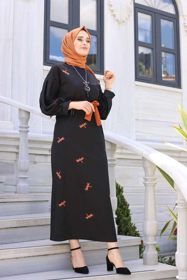 9023 ELBISE KEMER Siyah - 9023
