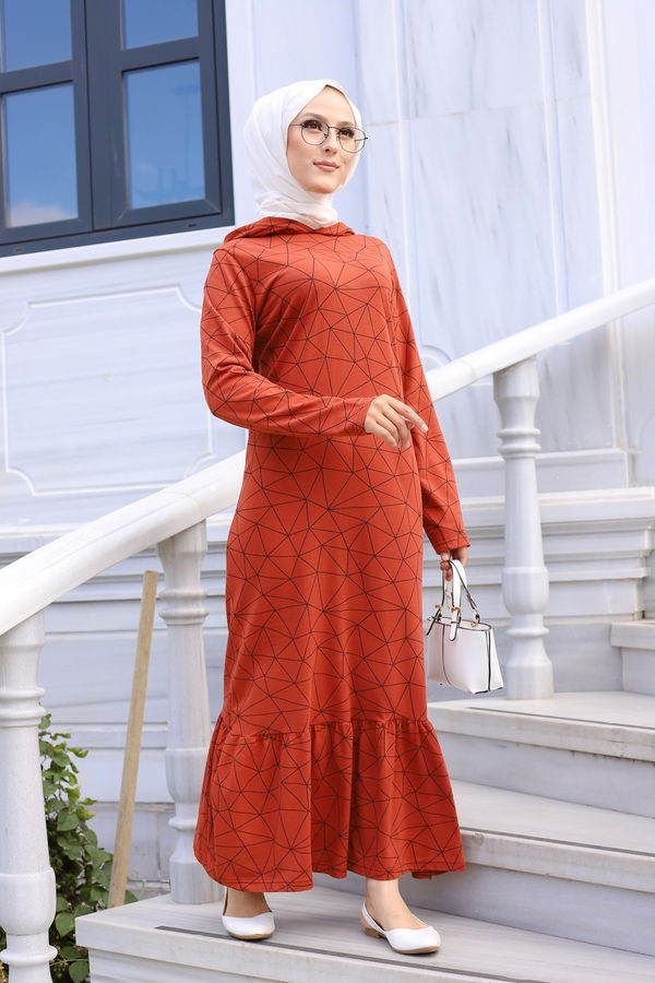 8556 ELBISE Kiremit - 8556