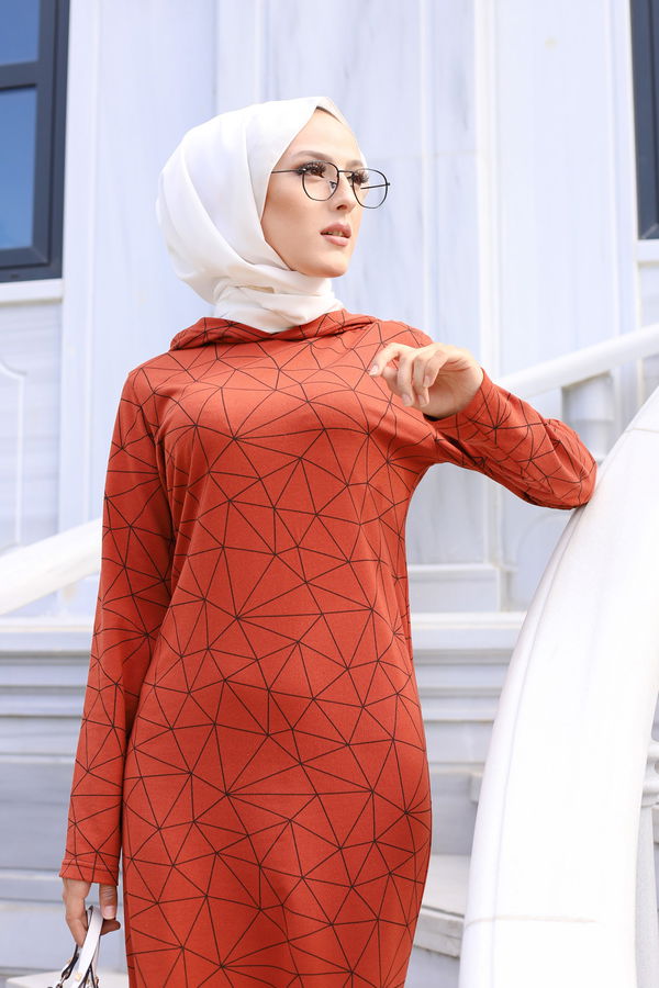 8556 ELBISE Kiremit - 8556