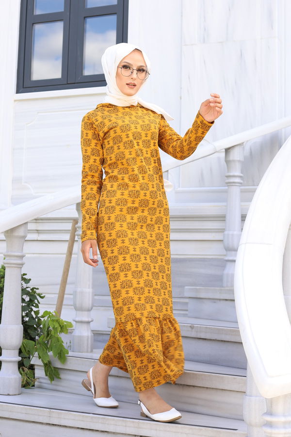 8557 ELBISE Sarı - 8557