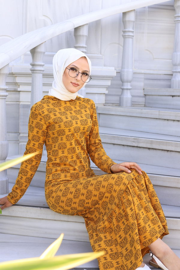 8557 ELBISE Sarı - 8557