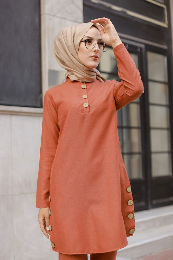 Tunik Pantolon Kiremit - 8432