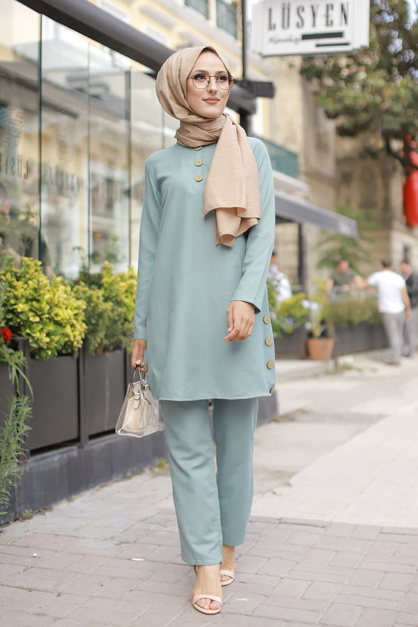 Tunik Pantolon Yeşil - 8432