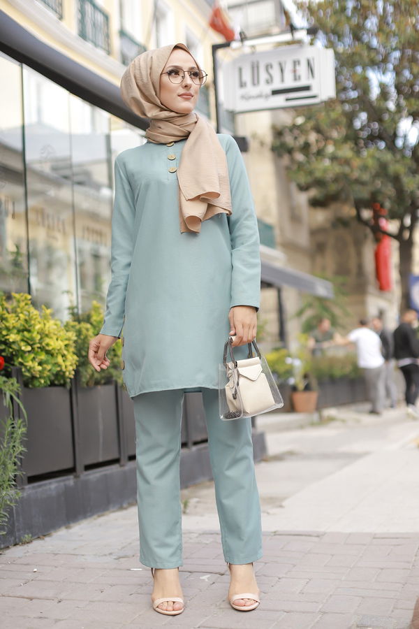 Tunik Pantolon Yeşil - 8432