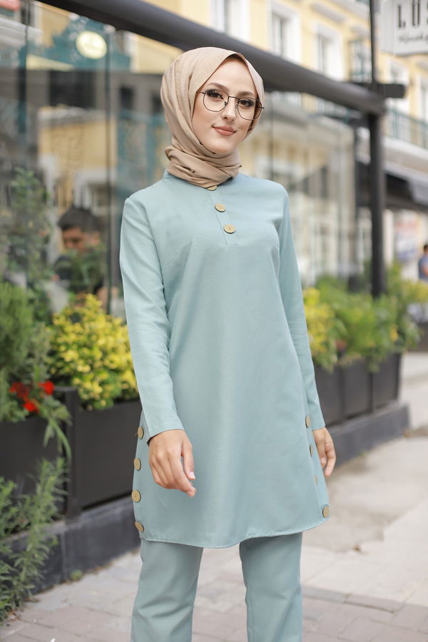 Tunik Pantolon Yeşil - 8432