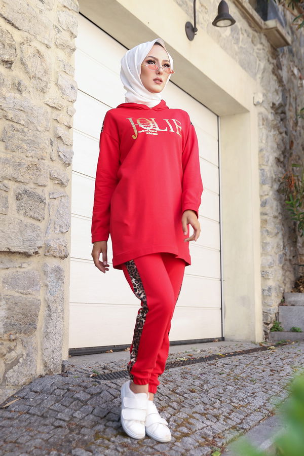 TUNIK PANTOLON Kırmızı - 8328