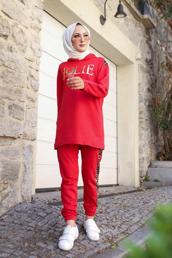 TUNIK PANTOLON Kırmızı - 8328