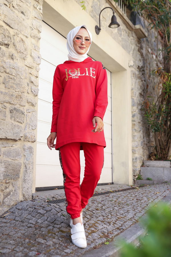 TUNIK PANTOLON Kırmızı - 8328