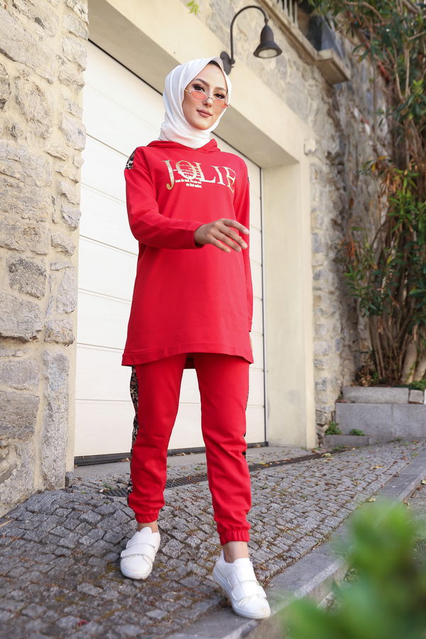 TUNIK PANTOLON Kırmızı - 8328