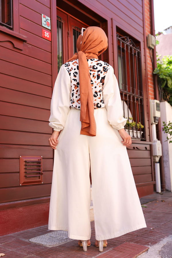 3226 BLUZ PANTOLON Beyaz - 3226 BEYAZ