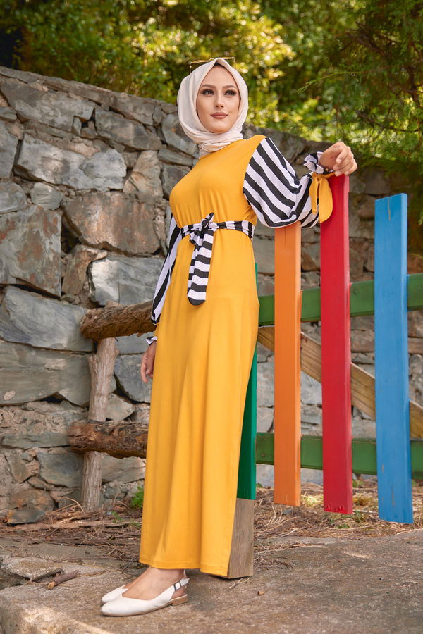 5266 ELBISE Sarı - 5266 Sarı